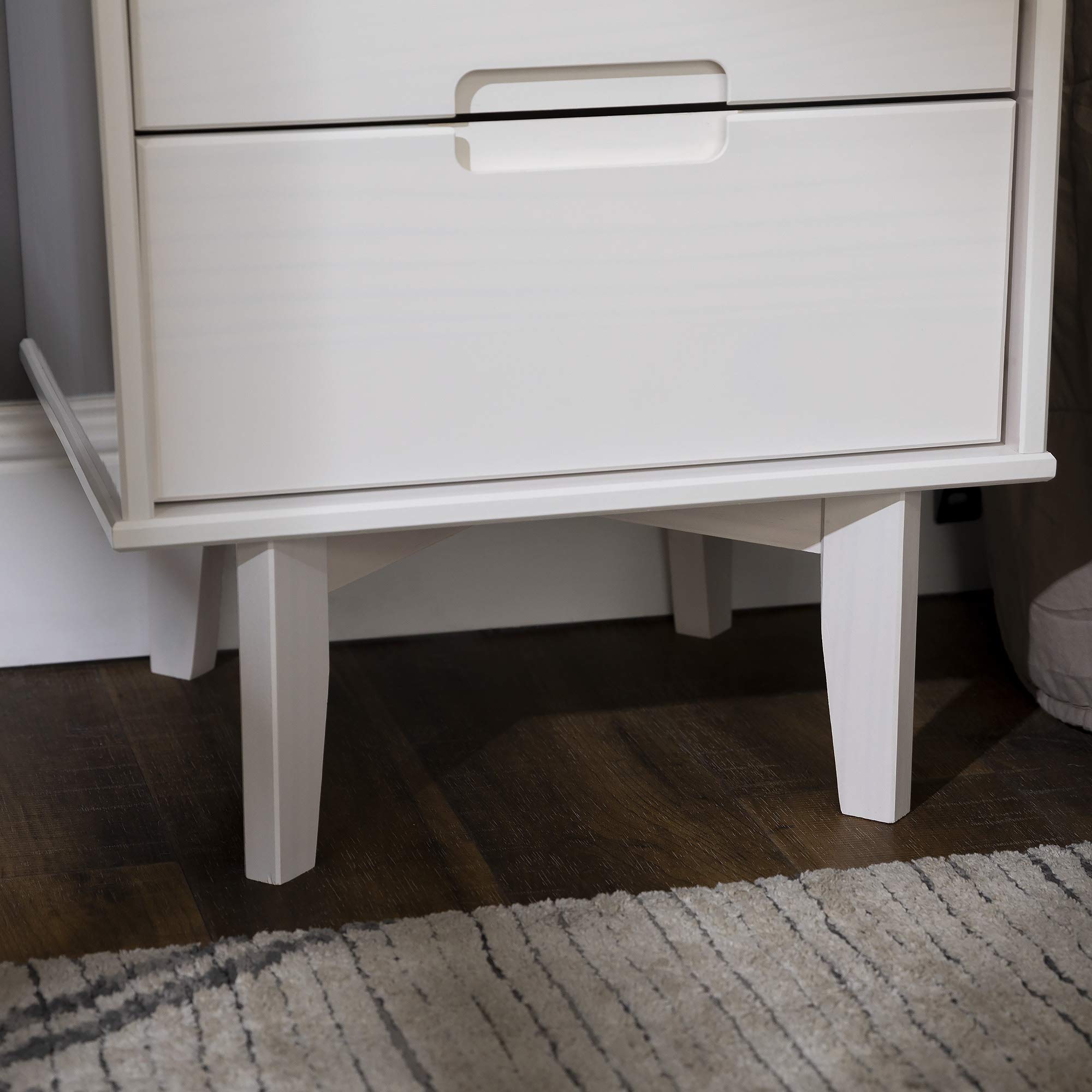 Amazon.com: Walker Edison Furniture AZR2DSLNSWH Solid Wood 2